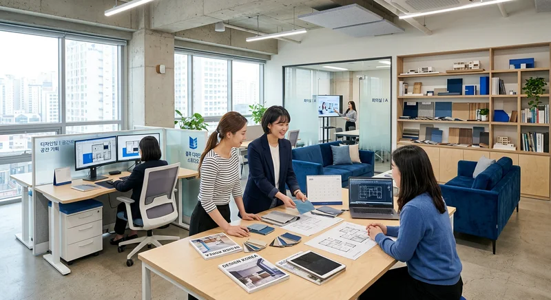 다우 인테리어의 디자인 정체성 시각화